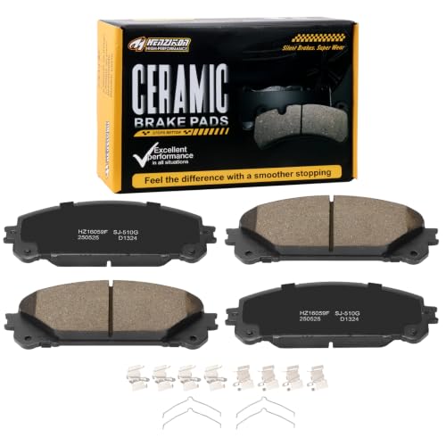 Image of D1324 Front Ceramic Brake Pads Kit Fit For Lexus NX200t 2015-2017, For NX250 2022-2025, For NX300 2018-2021, For NX300h 2015-2021, For NX350 2022-2025, For NX350h 2022-2025