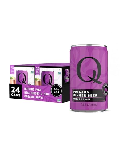 ★Q Real Ginger Beer with Organic Agave, 7.5oz, 24 cans, add 2 to your cart to save more
