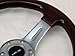NRG Innovations ST-015-1CH Classic Wood Grain Wheel (330mm, 3 spoke center in chrome), Chrome