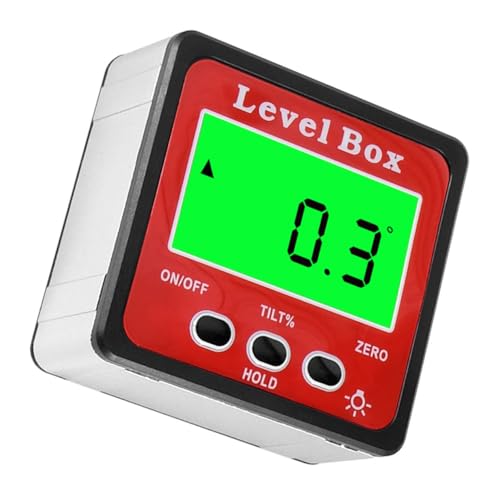 LIFKOME 多機能デジタル量角器 プロトラクター 傾斜計 水平器 角測定ツール 木工加工 精密切断用 簡単操作 電子表示 小型設計