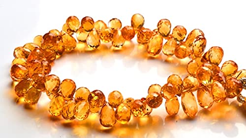 Citrine dorée en fil de perles larmes pour créer vos bijoux bohèmes du quotidien