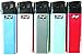 Scripto Electronic Lighters - Pack of 50 with Stand Asst Colors.