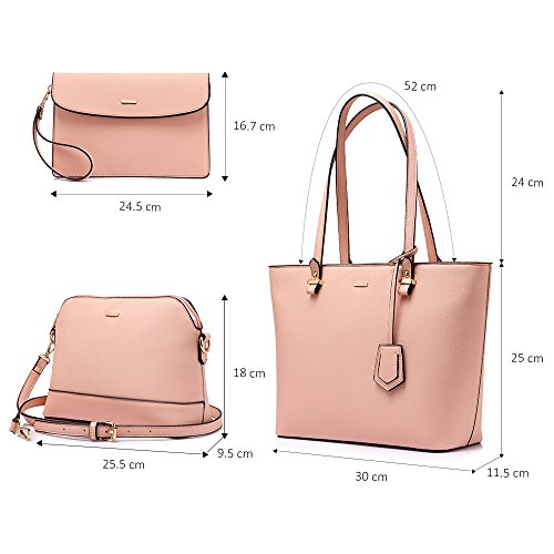 Image of LOVEVOOK Handbags for Women Shoulder Bags Tote Satchel Hobo 3pcs Purse Set