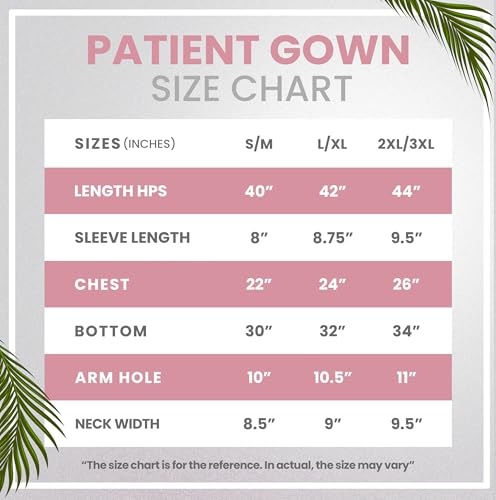 Bata de hospital para mujer idónea para maternidad y postoperatorio rosa Vines L XL 2