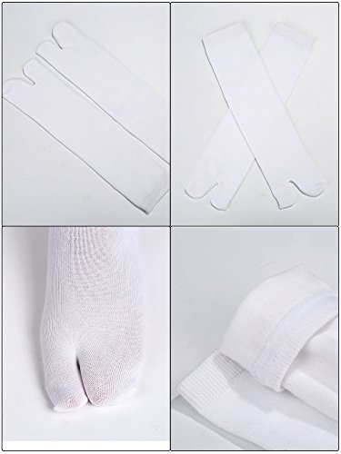 Satinior 6 Pairs Unisex Tabi shoes Flip Flop Socks Geta Cotton Split Toe Tabi japanese Socks Elastic for Women and Men, Multicolour
