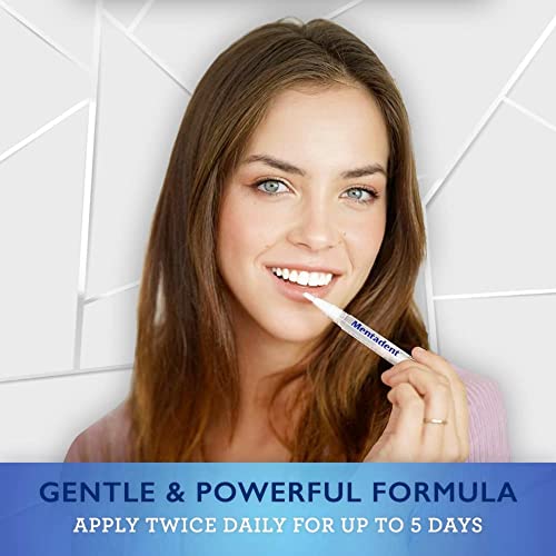 Mentadent Teeth Whitening Pen (2 Pens), Enamel Safe Teeth Whitener, Stain Remover, Promotes Beautiful Smile, No Sensitivity, Easy To Use, Non-Toxic, Effective & Painless, Travel-Friendly - 0.134 Oz #TOP5
