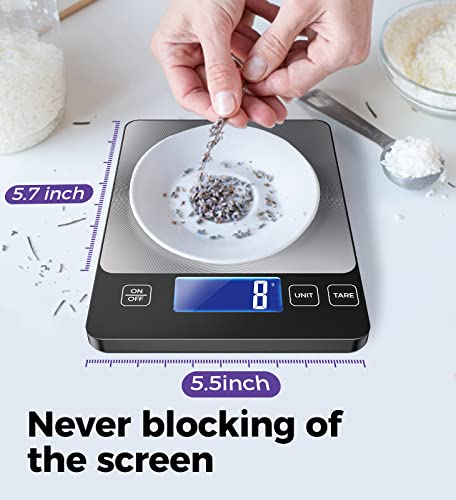 Bosinty Scale Food 2 In 1 Dual Power Mode Use For Meal Prep,[Load-Bearing 33Lb]Scale For Food Ounces And Grams, Unique Cd-Grain Digital Kitchen Scale Stainless Steel Wear-Resistant Material Easy Clean #TOP4
