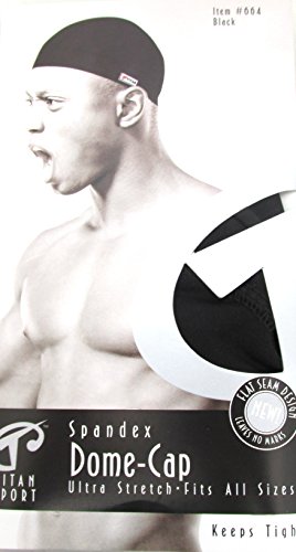 Titan Sport Spandex Dome Cap Black