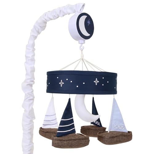 Lambs & Ivy Little Skipper Sailboat & Moon Musical...