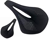 □ Suave y confortable: la protección de la cadera, hacer que su viaje en bicicleta mucho más agradable, cómodo asiento de la bicicleta se rellena por espesar espuma de alta densidad ensanchado, con superficie de cuero impermeable de PVC vida.Sentir ninguna presión sobre las partes íntimas, aliviar la tensión en la espalda, a proteger mejor a su tope y la columna vertebral.