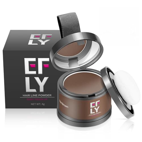 Root Touch Up Hair Color For Concealing Hair Loss and Thinning, Gray Hair Shadow Root Cover Up Hairline Powder For Women Men Eyebrows, Beard Line (Med Brown)