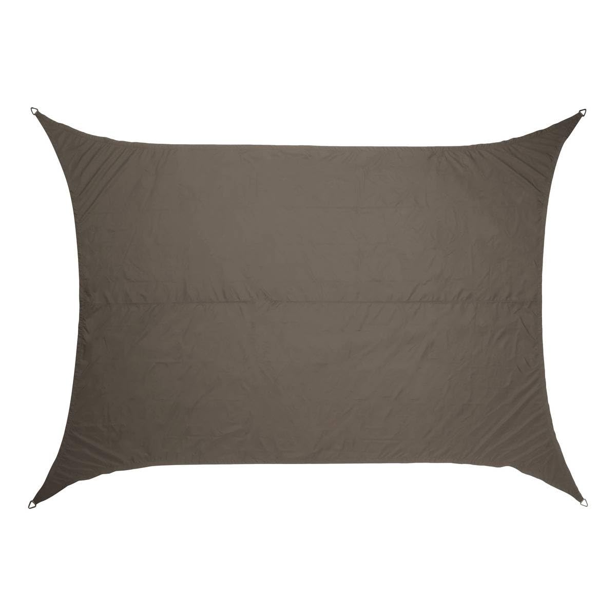 Voile d'ombrage elyora 4x3m Hespéride gris ardoise pour terrasse