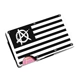 US Anarchy Aluminum/Stainless Steel Money Clip Wallet Credit Card Holder, Wallets For Men Accessorie