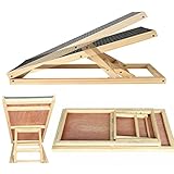 2 Alturas Ajustables - Rampa madera perro con 2 alturas ajustables, se pueden elevar a 30cm, 40cm para satisfacer sus diferentes demanda altura. Esta rampa plegable portatil es ideal para sofá, cama, silla o automóvil.