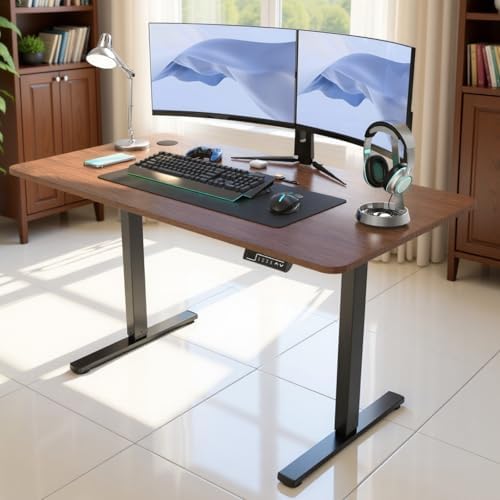 FOH Escritorio Elevable Eléctrico Altura Ajustable, Escritorio pa...