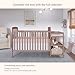 Dream On Me Anna 4 in 1 Full Size Crib and Changing Table Combo in Brown Sugar, Greenguard & JPMA Certified, Converts from Baby Crib to Toddler Bed and Day Bed