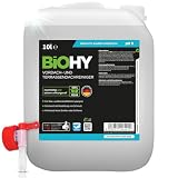BiOHY Limpiador de techos de terraza y porche (Bidón de 10 litros) + Grifo de Salida | Concentrado bio para techos de vidrio, techos de plástico, invernaderos (Vordach und Terrassendachreiniger)