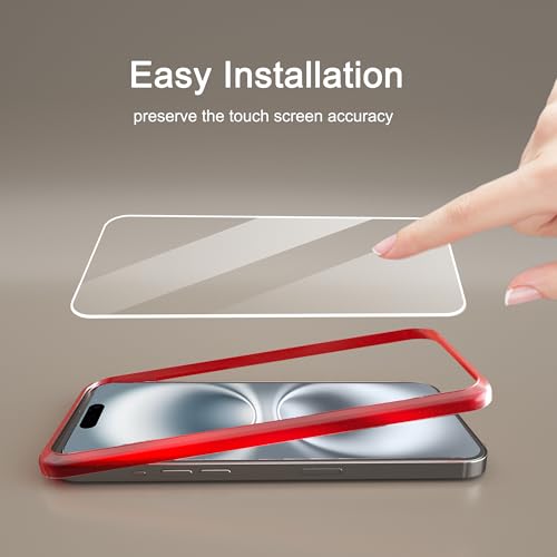 Ailun IPHONE16 3GSCREEN+3LENS 3 Pack Screen Protector For Iphone 16 [6.1 Inch] + 3 Pack Camera Lens Protector With Installation Frame,Case Friendly Tempered Glass Film,[9H Hardness] thumb #5