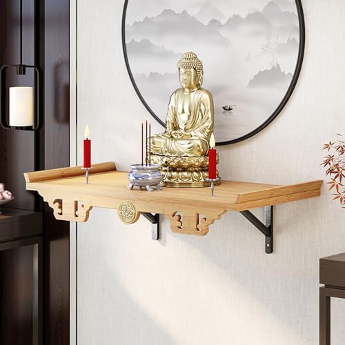 Table d'autel de méditation et prière murale Ofrenda avec tiroir pratique
