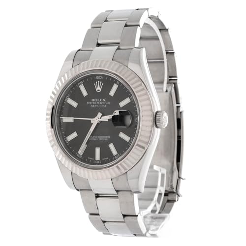 Pre-Loved Oyster Perpetual Datejust II Automatic Watch Stainless Steel and White Gold 413