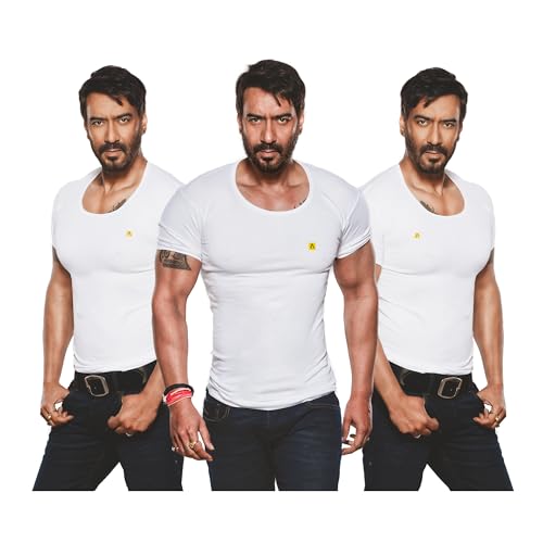 Amul Comfy Men’s Vest | 100% Cotton Single Jersey Fabric | U Neck...