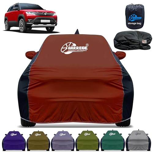 Image of Car Cover for Maruti Brezza New All-Weather & Scratch Protection with Mirror & Antenna Pockets | Washable Fabric | Custom Fit | Premium Multicolor | We Send Any One Color from Showing Image