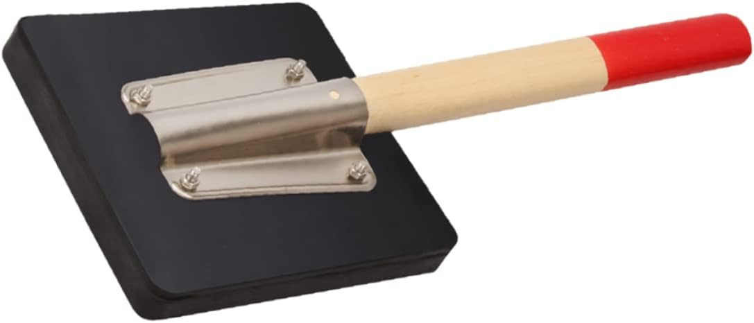 Rubber Mallet for Tile Installation Sturdy Rubber Mallet Wooden Handle for Paving and Flattening Tiles Heavy Duty Construction Tool for Flooring Projects