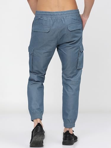 Image of KETCH Men Mid Rise Regular Fit Jogger Trouser