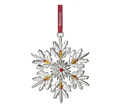 Waterford Annual Silver Snowflake Metal Christmas Tree Ornament Decoration New