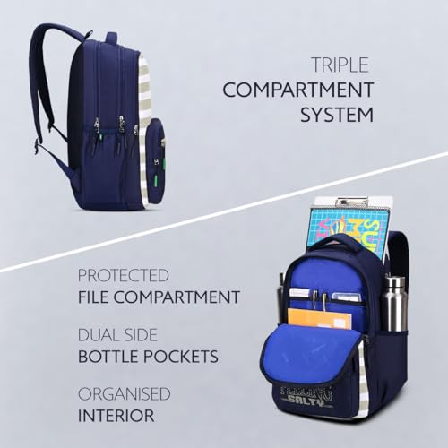 United Colors of Benetton Unisex High-School Backpack CIPHER | Printed ...