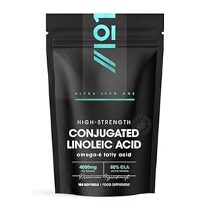 CLA Softgels 4000mg – 80% CLA Conjugated Linoleic Acid Tonalin – 180 Softgels – Diet and Weight Loss Supplement – Resealable and Recyclable Pouch by Alpha01