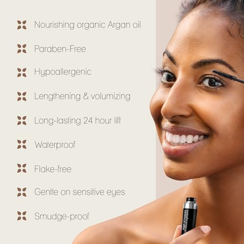 Poppy Austin - Vegan Mascara Black Volume And Length Waterproof - Gentle, Hypoallergenic Volumising Mascara, Organic & Cruelty Free All Natural Organic For Sensitive Eyes (9 Gram) - 3