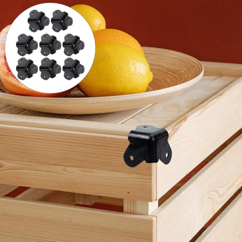 Image of Metal Speaker Corner Protectors 1.77X1.57X1.57In Practical Speaker Cabinet Corner Guards with Screws Anti-Collision Edge Protection for Furniture and DIY Stage Boxes