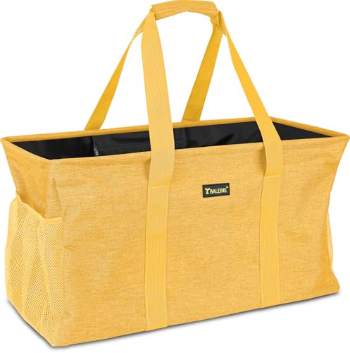 BALEINE Extra Large Utility Tote Bag with Wire Frame (22"×12"×10")+ Large Utility Tote Bag with Reinforced Bottom2