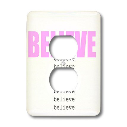 Couvercle de sortie Believe 3dRose LSP_45282_6 plaque murale blanche - 3