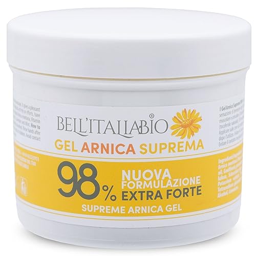 Arnica per Cavalli Uso Umano 98% Formula Naturale Extra Forte, Arnica Gel Forte per Massaggi Locali, 100% Made in Italy 550 ml - BELL'ITALIABIO