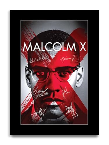 HWC Trading Malcolm X Regali Stampato Poster Firmato Autografo Immagine