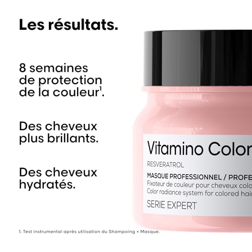'Oréal Professionnel Routines Vitamino Color Cheveux Colorés & Méchés en Manque d'Éclat Shampoing & Masque Nourrit Protège & Sublime la Couleur Anti Oxydant Serie Expert - vue 3
