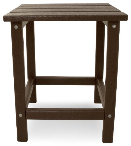 Polywood Ect18Ma Long Island 18" Side Table, Mahogany #TOP3