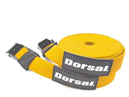 DORSAL Surfboard Kayak Sup Surf Roof Rack Tie Down Straps 15 FT (2) Yellow