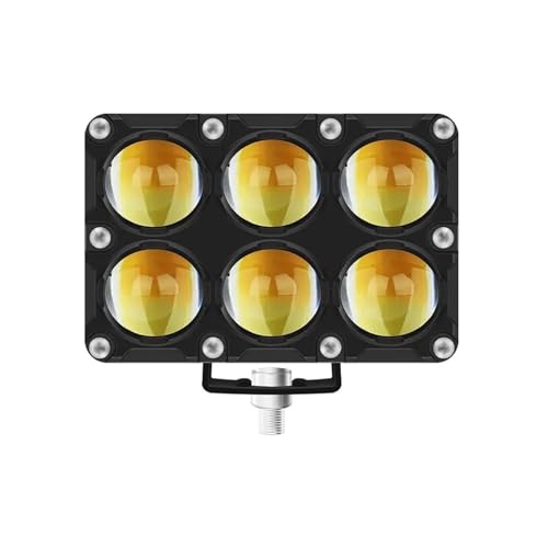 Feux additionnels moto 6 LED avec interrupteur phare antibrouillard 12V étanche