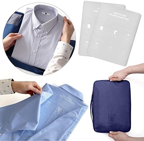 EQLEF® Wrinkle-proof Shirt and Ties Storage Bag Portable Shirt Organizer With Handle For Travel Packing Business Trip