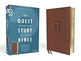  NIV, Quest Study Bible, Leathersoft, Brown, Comfort Print: The Only Q and A Study Bible