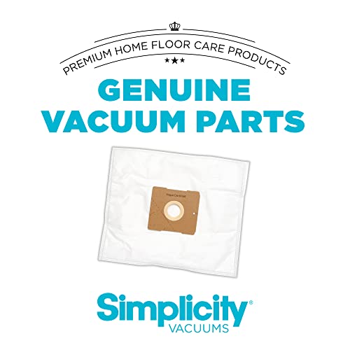 Simplicity Vacuums SZH-6 Jill Canister Vacuum Replacement Bags with Certified Hepa Media, Fits with Simplicity Jill, Jack, and Snap Bagged Vacuum Canister Models, Type Z Bags, 6-pack Set