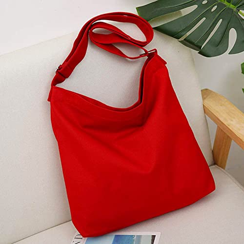 Image of Lify Women's Retro Large Size Canvas Shoulder Bag Hobo Crossbody Handbag Casual Tote - 1 Piece