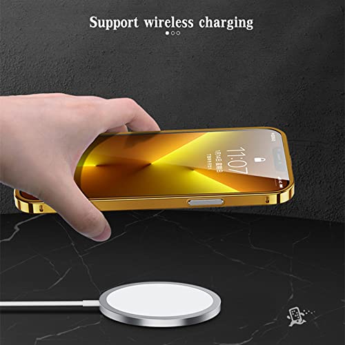 Coque de téléphone antichoc en métal compatible iPhone 11 12 13 - 4