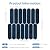COMSTICKC 10 Pcs Matte Blue Peel and Stick Backsplash for Kitchen, 12"X12" Ultralight PVC Wall Tiles Long Fish Scale 3D Adhesive Peel and Stick Tile Backsplash for Kitchen,Bathroom,Living Room