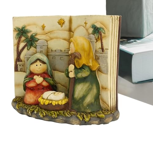 Kioriur Figure di presepe di Natale,Figure di nascita di Gesù, decorazione della nascita di Gesù - Decorazioni natalizie per la nascita di Gesù, decorazioni natalizie per la nascita di