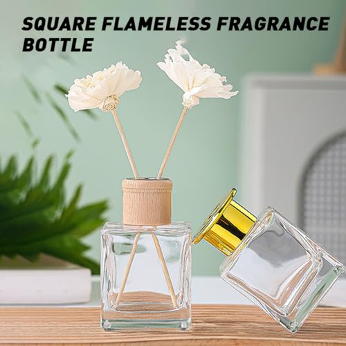 Botellas de vidrio para difusor de aroma vacío 50ml miniatura 7