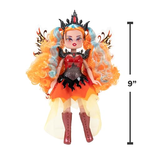 Image of Royale High 9 inch Fashion Doll - Emberlynn the Fire Fairy, Series 2 - Fairy Journal, Comb, and Virtual Item Code Included - Ages 5+